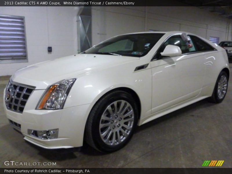 White Diamond Tricoat / Cashmere/Ebony 2013 Cadillac CTS 4 AWD Coupe
