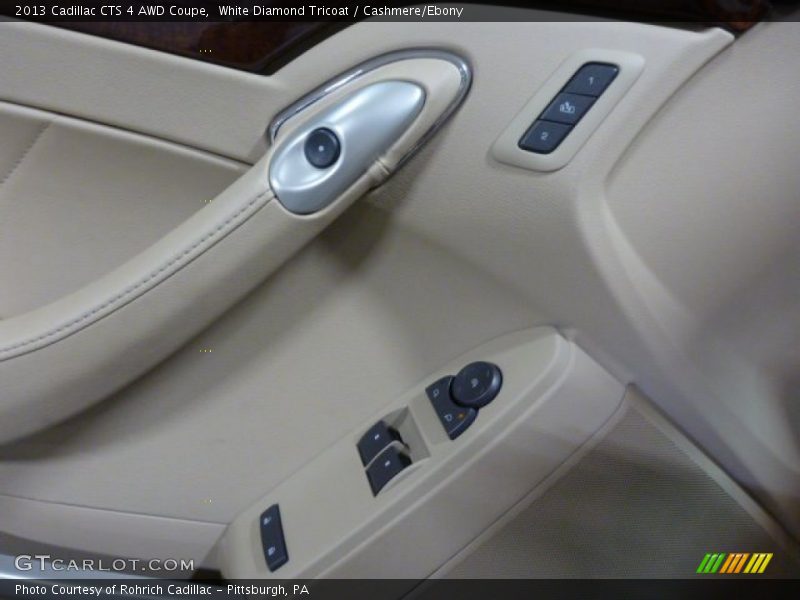 White Diamond Tricoat / Cashmere/Ebony 2013 Cadillac CTS 4 AWD Coupe