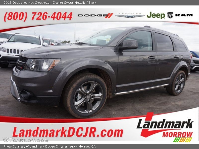 Granite Crystal Metallic / Black 2015 Dodge Journey Crossroad