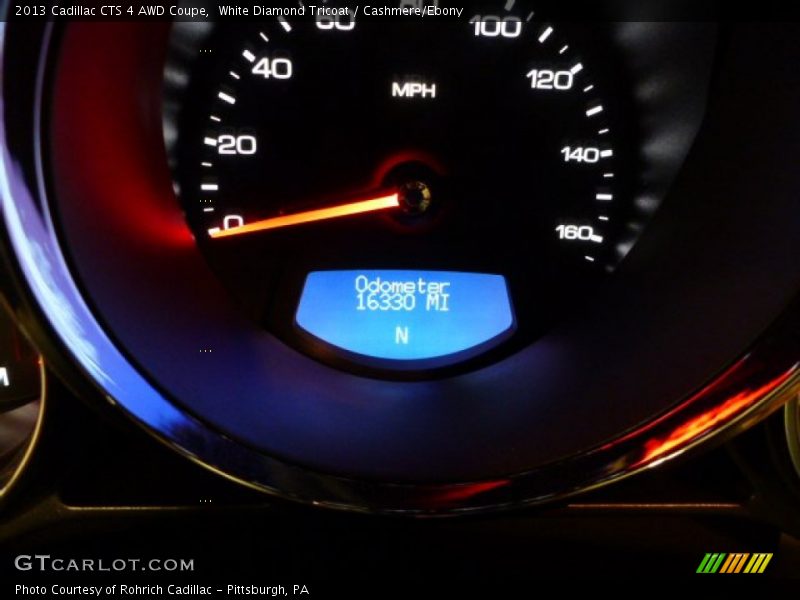 White Diamond Tricoat / Cashmere/Ebony 2013 Cadillac CTS 4 AWD Coupe