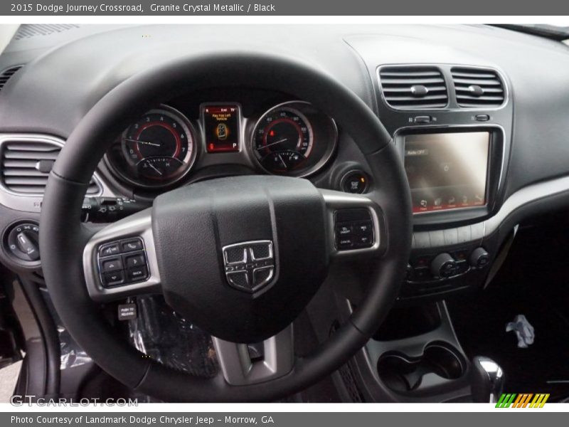 Granite Crystal Metallic / Black 2015 Dodge Journey Crossroad