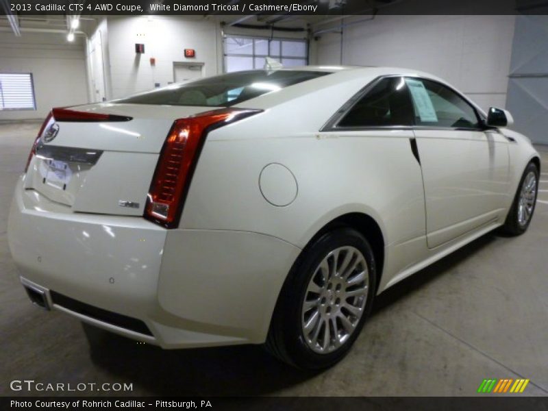 White Diamond Tricoat / Cashmere/Ebony 2013 Cadillac CTS 4 AWD Coupe
