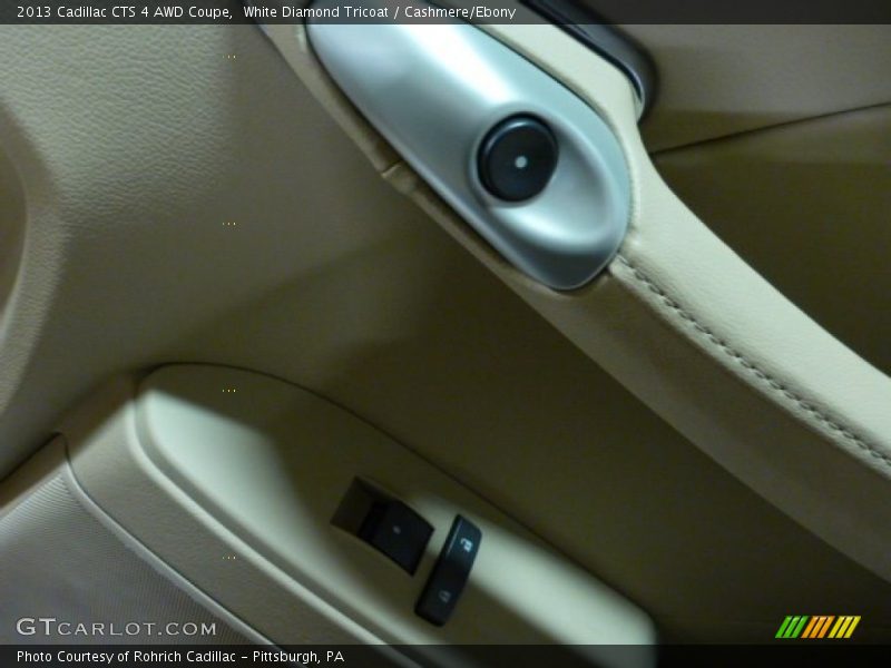 White Diamond Tricoat / Cashmere/Ebony 2013 Cadillac CTS 4 AWD Coupe