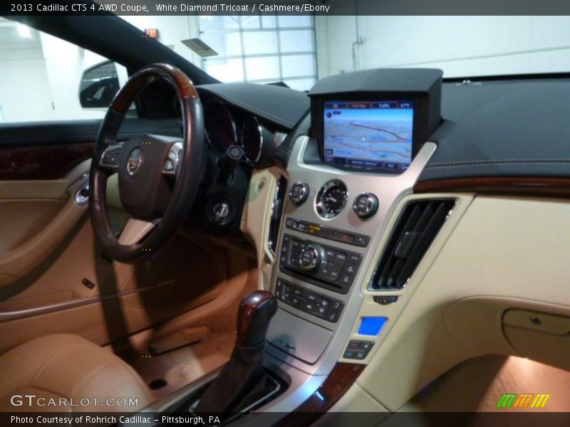 White Diamond Tricoat / Cashmere/Ebony 2013 Cadillac CTS 4 AWD Coupe