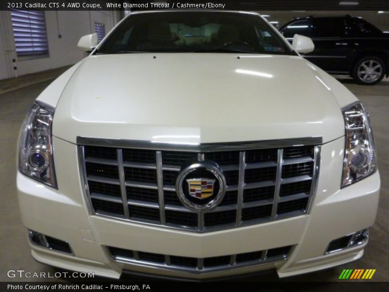 White Diamond Tricoat / Cashmere/Ebony 2013 Cadillac CTS 4 AWD Coupe