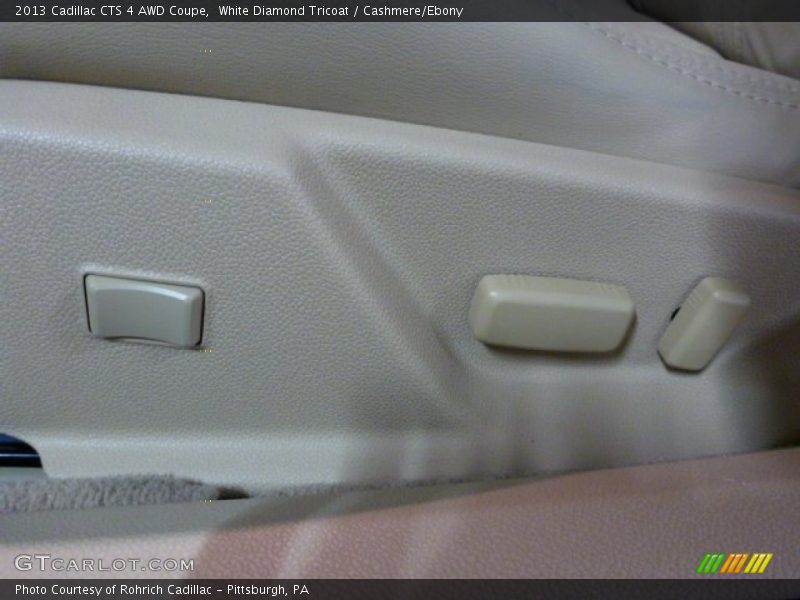 White Diamond Tricoat / Cashmere/Ebony 2013 Cadillac CTS 4 AWD Coupe