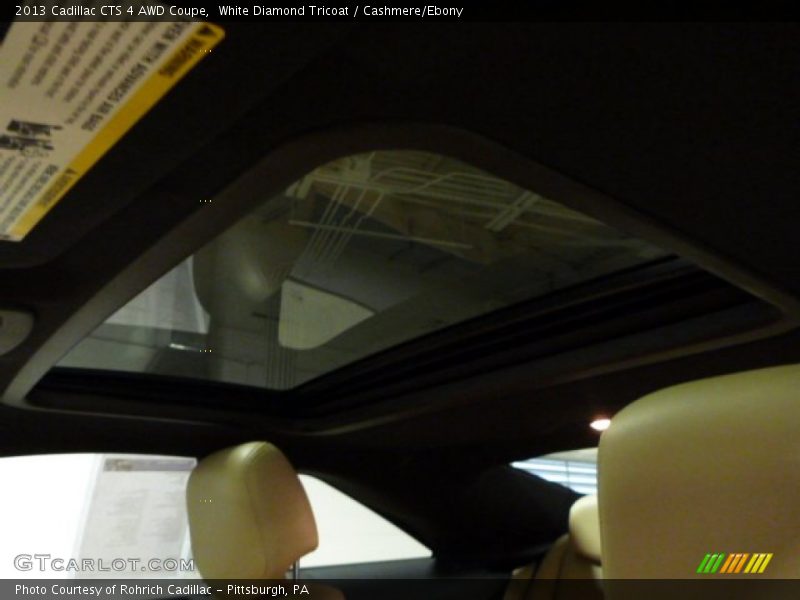 White Diamond Tricoat / Cashmere/Ebony 2013 Cadillac CTS 4 AWD Coupe
