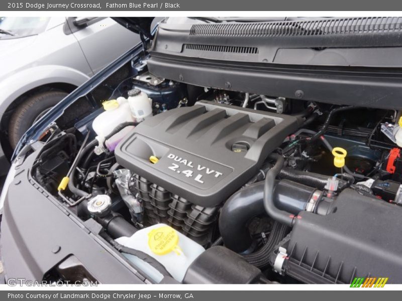 Fathom Blue Pearl / Black 2015 Dodge Journey Crossroad