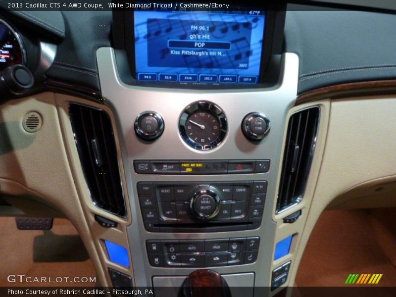 Controls of 2013 CTS 4 AWD Coupe