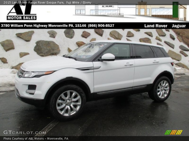 Fuji White / Ebony 2015 Land Rover Range Rover Evoque Pure