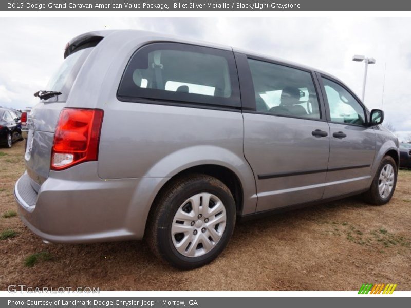 Billet Silver Metallic / Black/Light Graystone 2015 Dodge Grand Caravan American Value Package