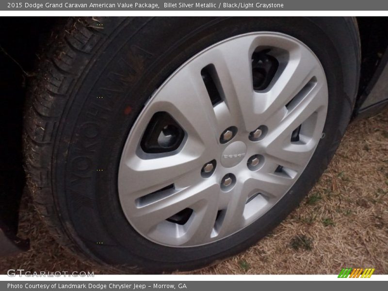 Billet Silver Metallic / Black/Light Graystone 2015 Dodge Grand Caravan American Value Package