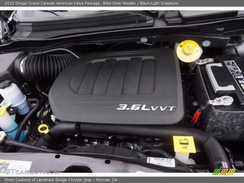 Billet Silver Metallic / Black/Light Graystone 2015 Dodge Grand Caravan American Value Package