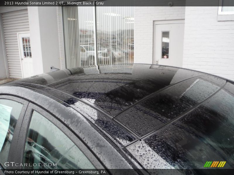 Midnight Black / Gray 2013 Hyundai Sonata Limited 2.0T