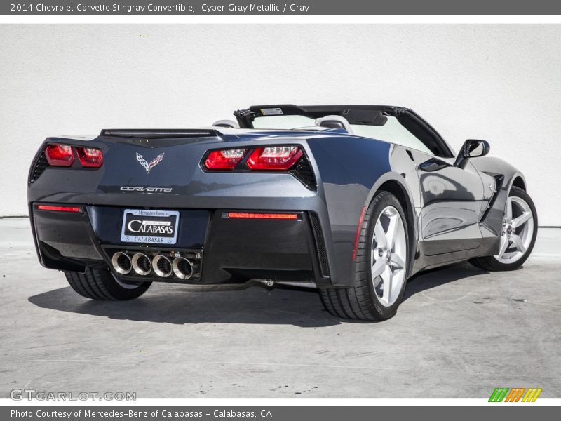 Cyber Gray Metallic / Gray 2014 Chevrolet Corvette Stingray Convertible