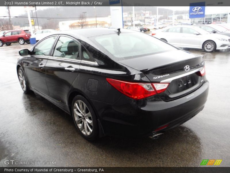 Midnight Black / Gray 2013 Hyundai Sonata Limited 2.0T