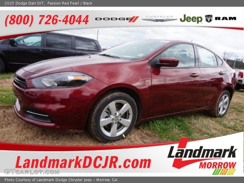 Passion Red Pearl / Black 2015 Dodge Dart SXT