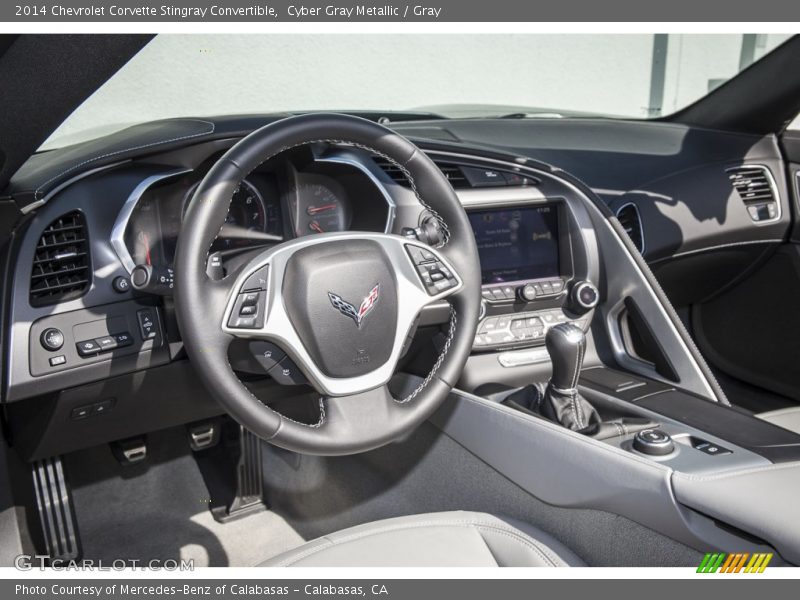  2014 Corvette Stingray Convertible Gray Interior