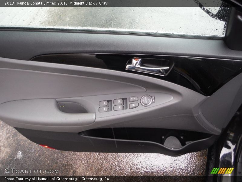 Midnight Black / Gray 2013 Hyundai Sonata Limited 2.0T