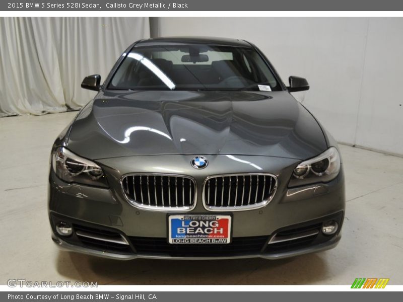 Callisto Grey Metallic / Black 2015 BMW 5 Series 528i Sedan