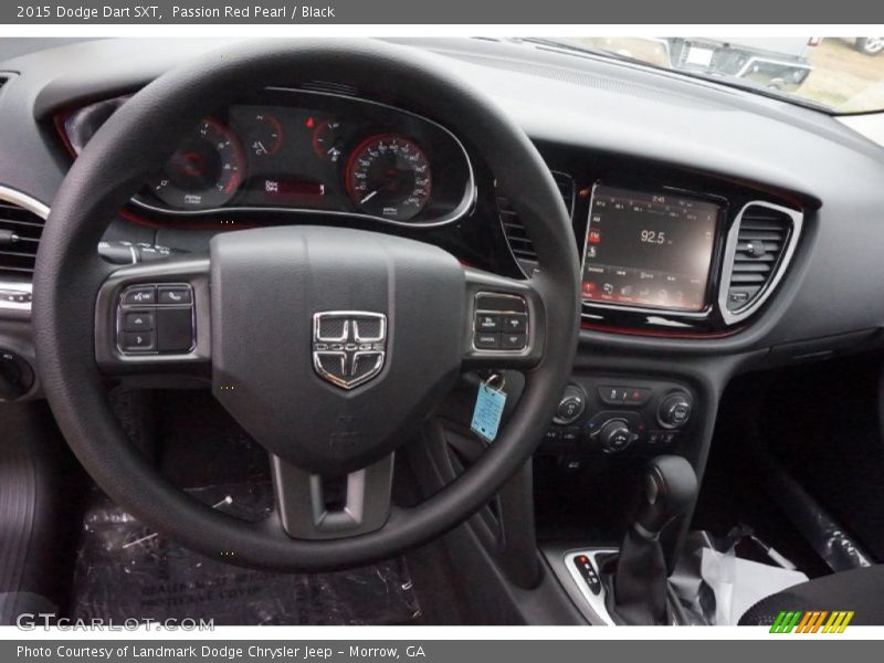 Passion Red Pearl / Black 2015 Dodge Dart SXT