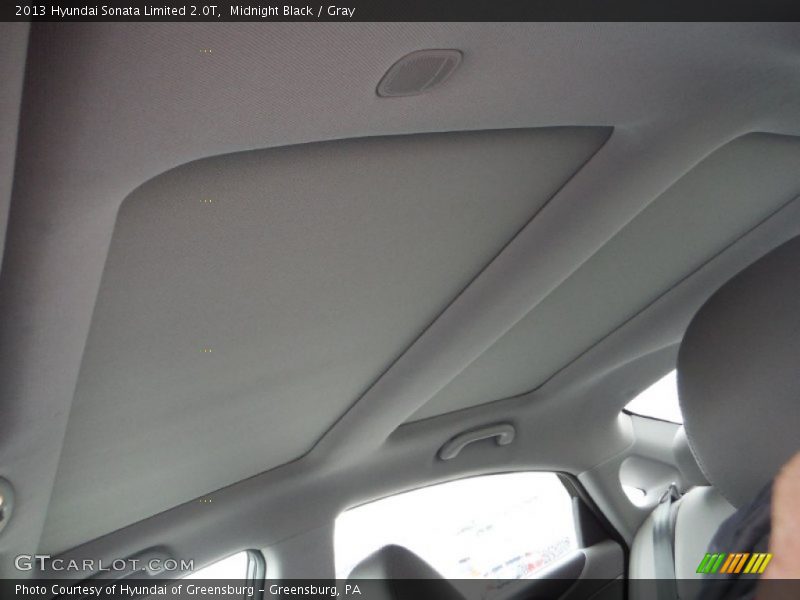 Midnight Black / Gray 2013 Hyundai Sonata Limited 2.0T