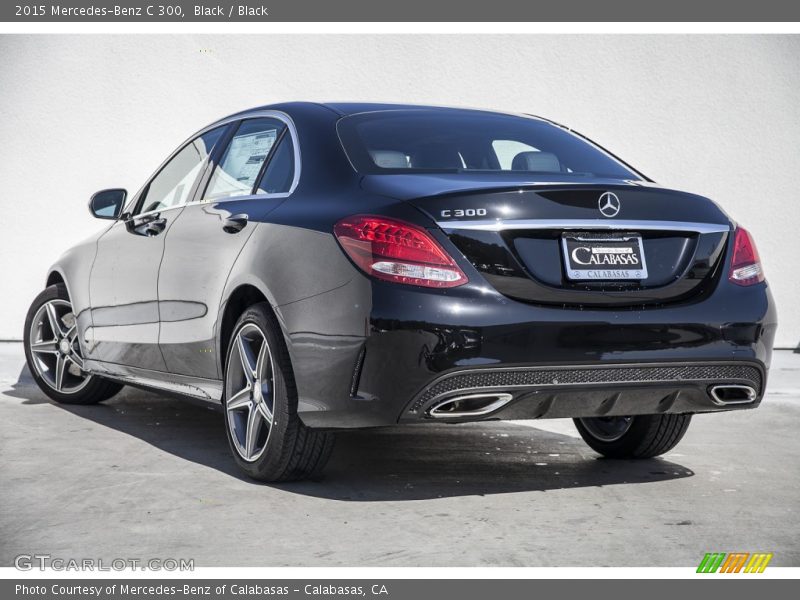 Black / Black 2015 Mercedes-Benz C 300