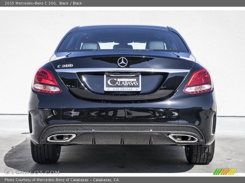 Black / Black 2015 Mercedes-Benz C 300