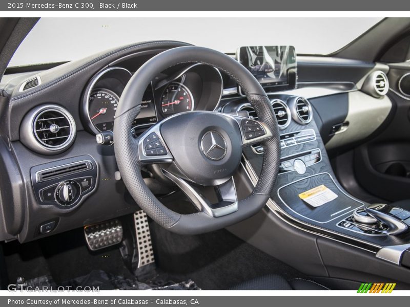 Black / Black 2015 Mercedes-Benz C 300