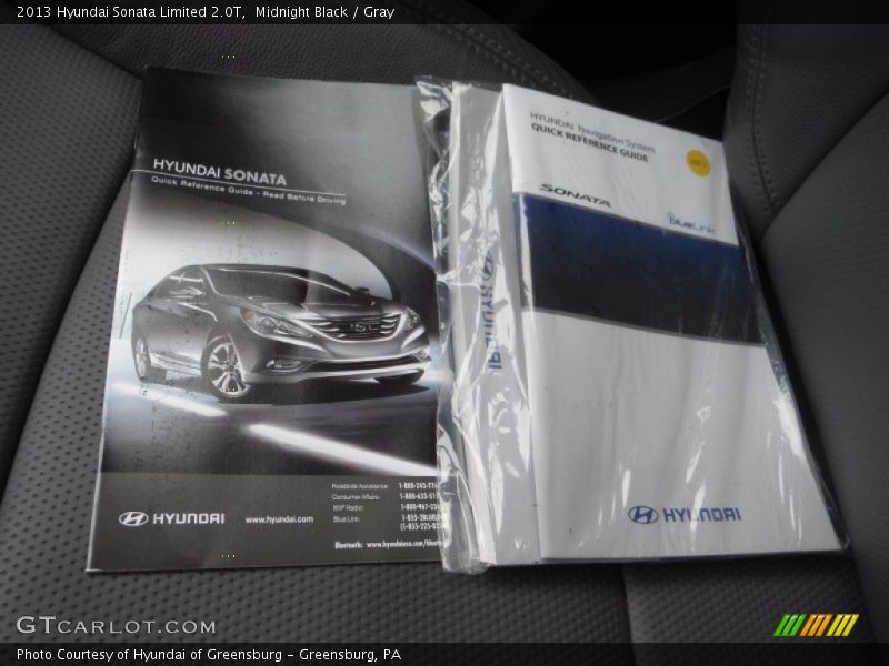 Midnight Black / Gray 2013 Hyundai Sonata Limited 2.0T