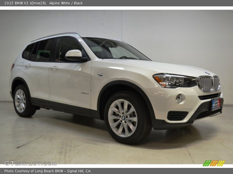 Alpine White / Black 2015 BMW X3 sDrive28i