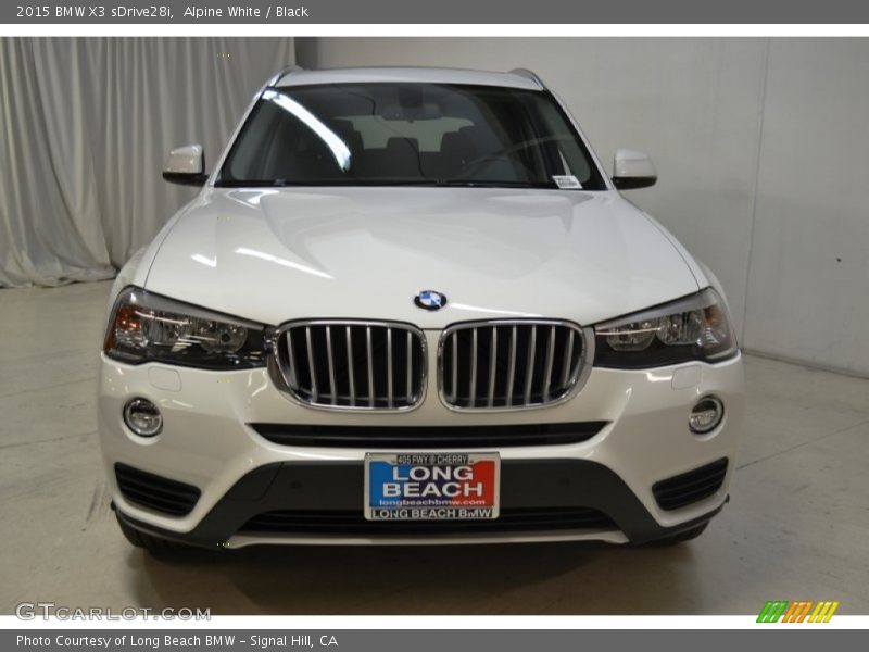 Alpine White / Black 2015 BMW X3 sDrive28i