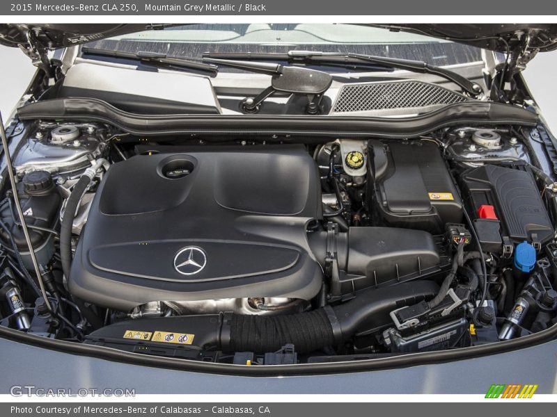 Mountain Grey Metallic / Black 2015 Mercedes-Benz CLA 250