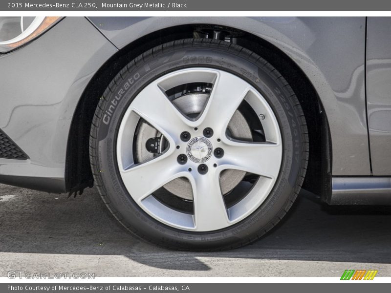 Mountain Grey Metallic / Black 2015 Mercedes-Benz CLA 250
