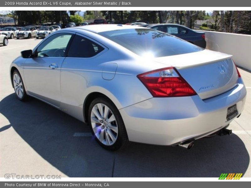 Alabaster Silver Metallic / Black 2009 Honda Accord EX-L V6 Coupe