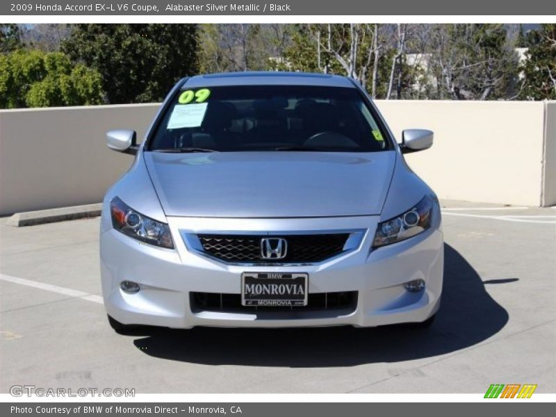 Alabaster Silver Metallic / Black 2009 Honda Accord EX-L V6 Coupe