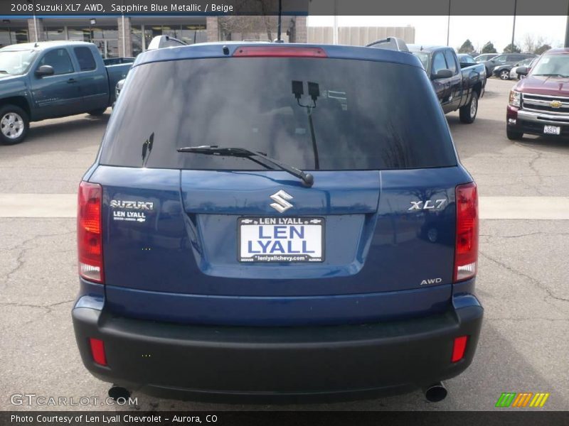 Sapphire Blue Metallic / Beige 2008 Suzuki XL7 AWD