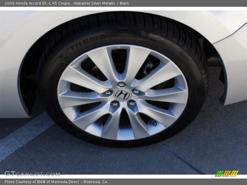 Alabaster Silver Metallic / Black 2009 Honda Accord EX-L V6 Coupe