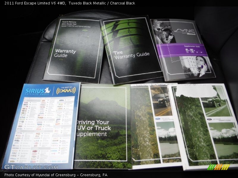 Tuxedo Black Metallic / Charcoal Black 2011 Ford Escape Limited V6 4WD