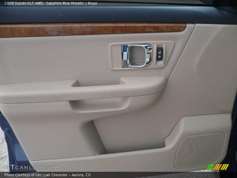 Sapphire Blue Metallic / Beige 2008 Suzuki XL7 AWD