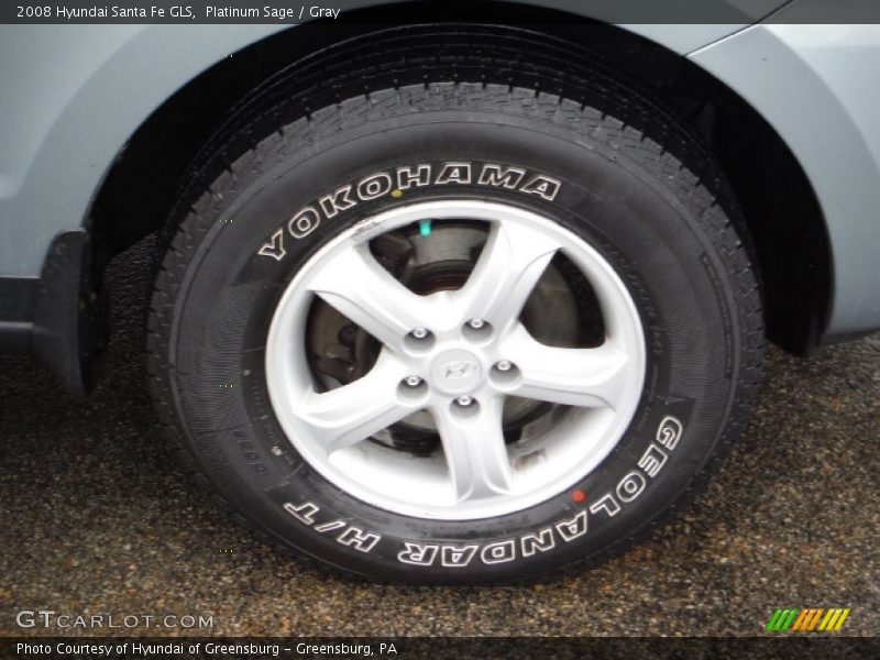 Platinum Sage / Gray 2008 Hyundai Santa Fe GLS
