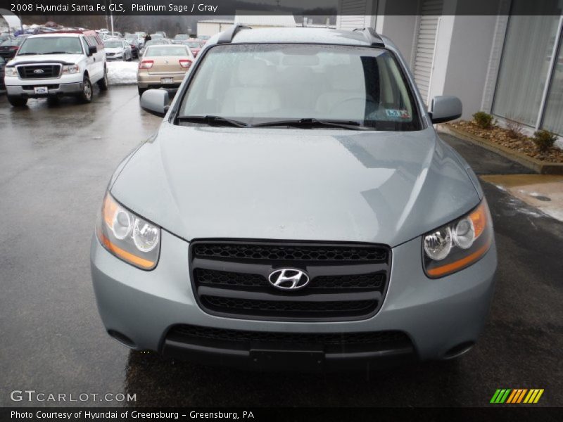 Platinum Sage / Gray 2008 Hyundai Santa Fe GLS