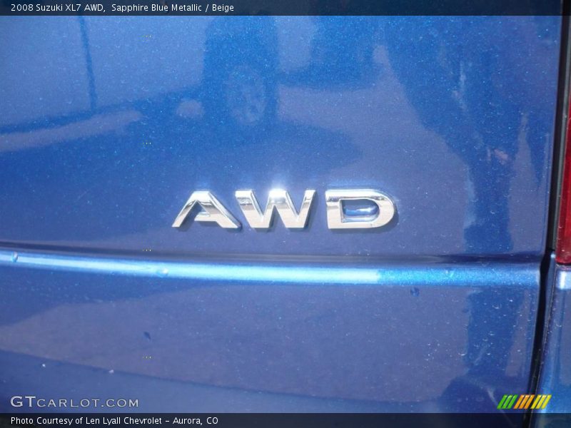 Sapphire Blue Metallic / Beige 2008 Suzuki XL7 AWD