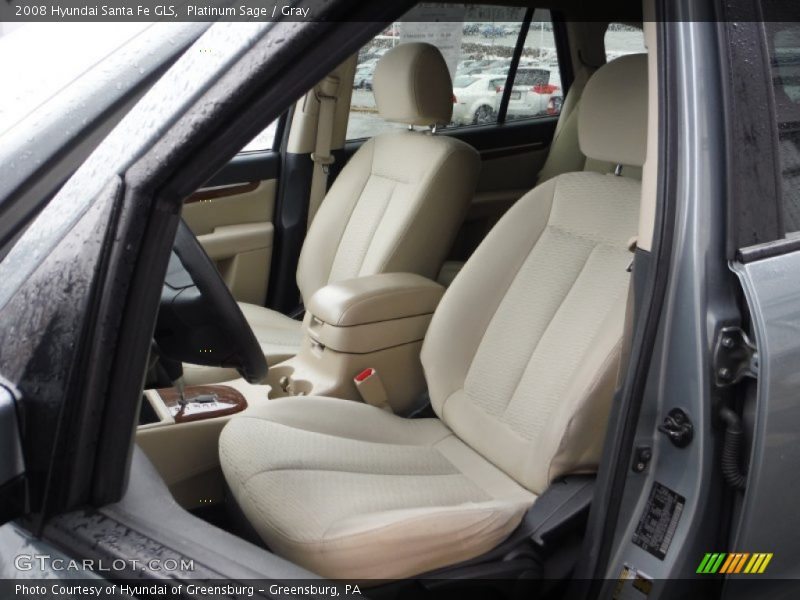 Platinum Sage / Gray 2008 Hyundai Santa Fe GLS
