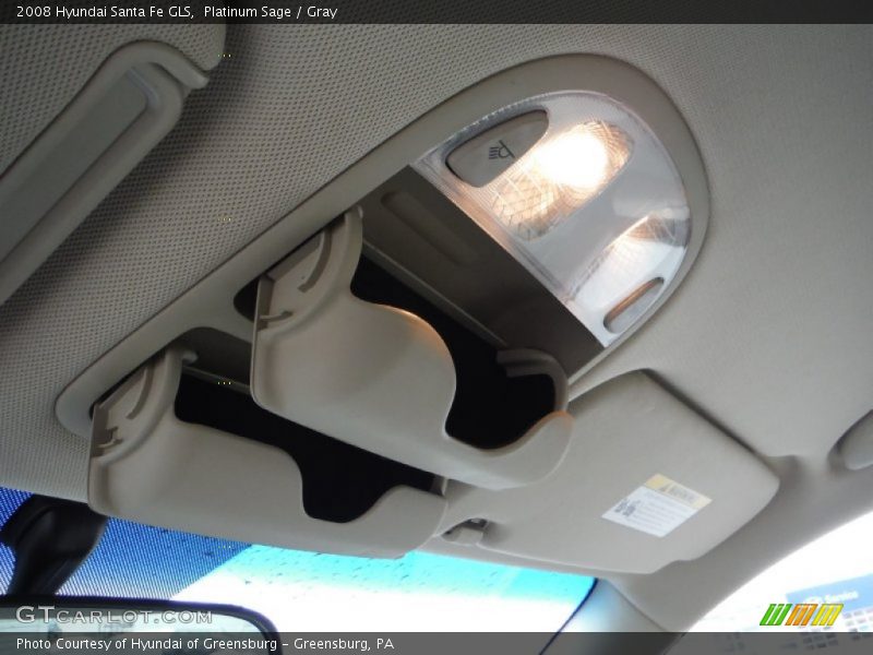 Platinum Sage / Gray 2008 Hyundai Santa Fe GLS