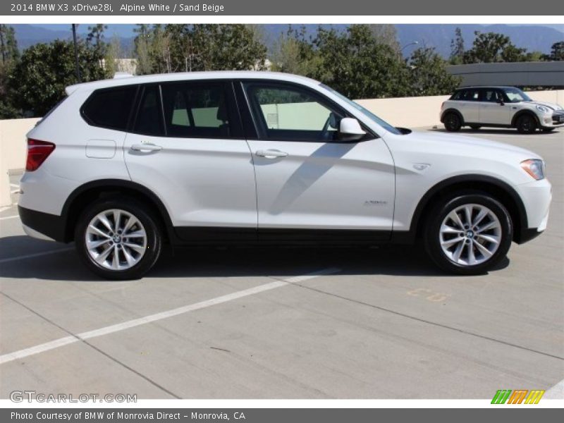 Alpine White / Sand Beige 2014 BMW X3 xDrive28i