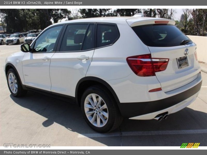 Alpine White / Sand Beige 2014 BMW X3 xDrive28i