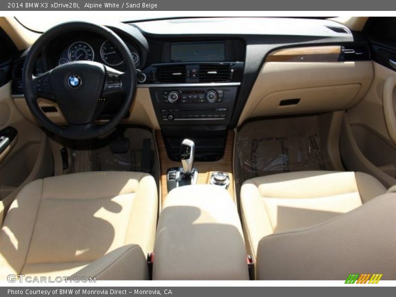Alpine White / Sand Beige 2014 BMW X3 xDrive28i