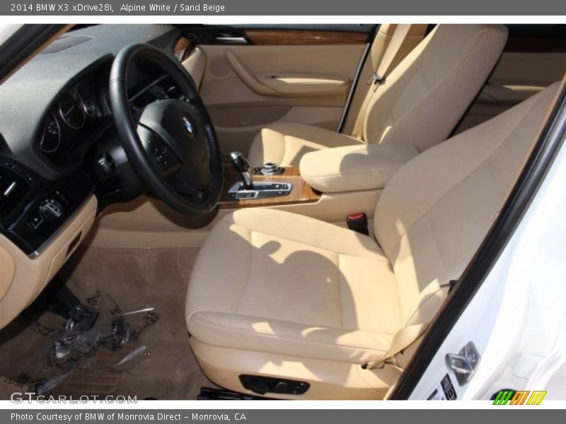 Alpine White / Sand Beige 2014 BMW X3 xDrive28i