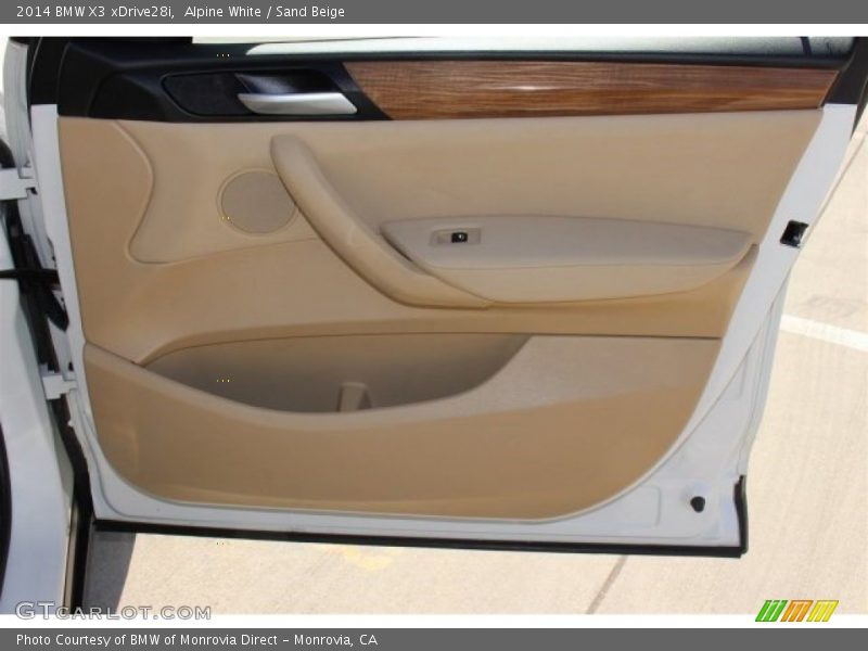 Alpine White / Sand Beige 2014 BMW X3 xDrive28i